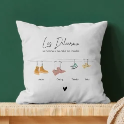 Coussin personnalisé - Famille Chaussures