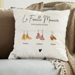 Coussin personnalisé - Famille Chaussures