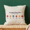 Coussin personnalisé - Famille fleurs