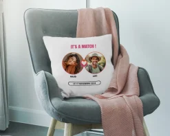 Coussin personnalisé - It's a match