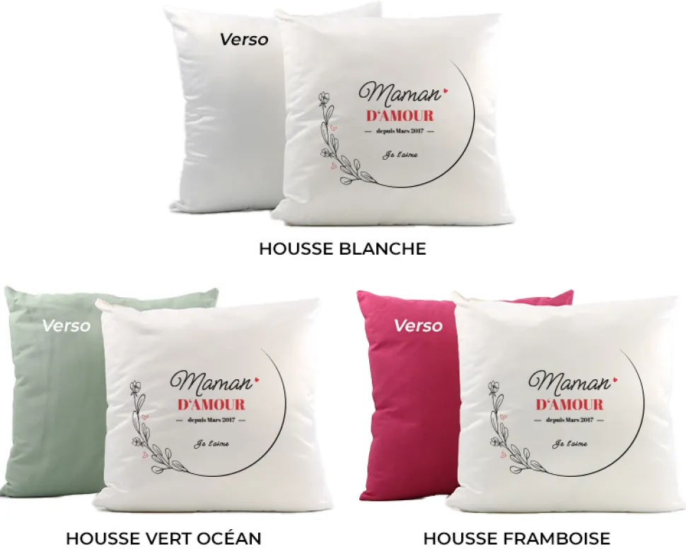 Coussin personnalisé - Maman Depuis