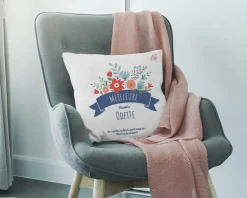 Coussin personnalisé - Mamie Fleurie
