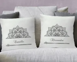 Coussin personnalisé - Mandala Swarovski®