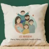 Coussin personnalisé - Portrait de famille