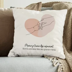 Coussin personnalisé - Première Fête des Grands-mères