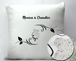 Coussin personnalisé - Rose Swarovski®