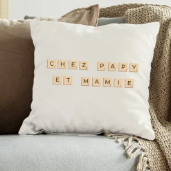 Coussin personnalisé - Scrabble