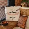 Coussin personnalisé femme - Meilleure du monde