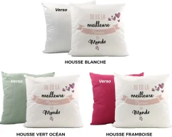 Coussin personnalisé femme - Meilleure du monde