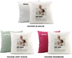 Coussin personnalisé photo - Définition Mamie
