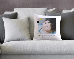 Coussin personnalisé photo - Naissance