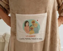 Couverture à manches personnalisée - Portrait de famille