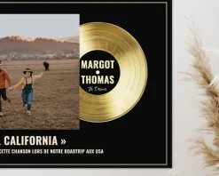 Disque d'or personnalisé - Photo