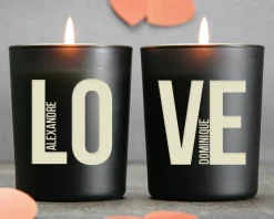 Duo de bougies personnalisables et parfumées - LOVE