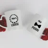 Duo de mugs personnalisés prénoms couple - Mr & Mrs