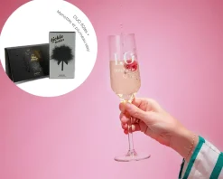 Flûtes à champagne personnalisées - Pack coquin Menottes