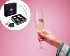 Flûtes à champagne personnalisées - Pack coquin Poker Kamasutra