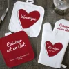 Gant et Maniques Coeur Prénom