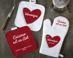 Gant et Maniques Coeur Prénom