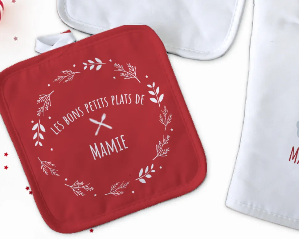 Gant et Maniques Personnalisables - Collection Family Circus Noël