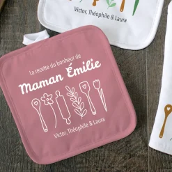 Gant et maniques personnalisée - Recette du Bonheur