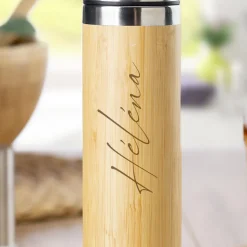 Gourde en bambou personnalisée - Prénom
