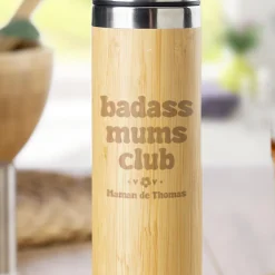 Gourde en bambou personnalisée - Cool Mums Club