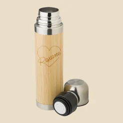 Gourde en bambou personnalisée - Coeur