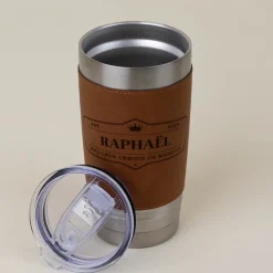 Gourde en cuir personnalisée - Établi depuis