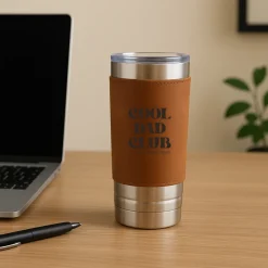 Gourde en cuir personnalisée - Cool Dads Club