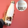 Gourde inox personnalisée - Amour Fleuri