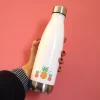 Gourde isotherme en inox personnalisable - Été Ananas