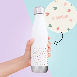 Gourde isotherme en inox personnalisable - Message Secret