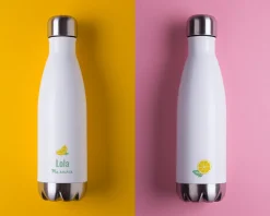 Gourde isotherme en inox personnalisable - Citron