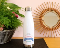 Gourde isotherme en inox personnalisable - Collection bougies d'anniversaire Femme