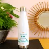 Gourde isotherme en inox personnalisable - Message