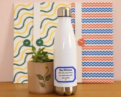 Gourde isotherme en inox personnalisable - Merci Maîtresse, Maître et ATSEM