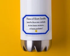 Gourde isotherme en inox personnalisable - Merci Maîtresse, Maître et ATSEM