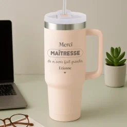 Gourde lifestyle personnalisée - Merci Maîtresse