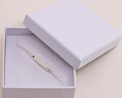 Gourmette Bébé gravée Harmonie en Argent Véritable