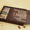 Grand coffret d'épices gravé « L'amour de cuisiner » - 36 épices du monde