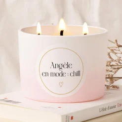 Grande bougie personnalisée - Prénom