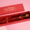Grande rose en or dans son écrin personnalisable - Date Marquante