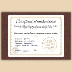 Grande rose en or dans son écrin personnalisable - Date Marquante