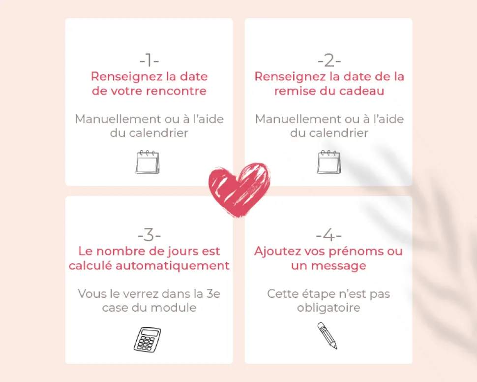 Grande rose en or dans son écrin personnalisable - Aujourd'hui je t'aime depuis