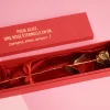 Grande rose en or dans son écrin personnalisable - Texte