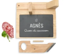 Guillotine à saucisson personnalisée - Prénom