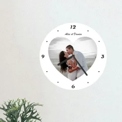 Horloge Photo coeur