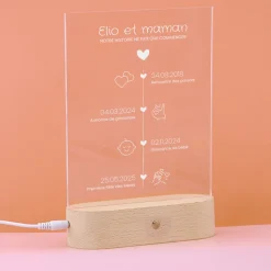 Lampe 3D personnalisée - Ligne de Vie
