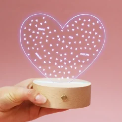 Lampe 3D personnalisée - Message Secret